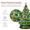 Best Choice Products 24in X-Large Pre-Lit Ceramic Christmas Tree Decor w/ 74 Bulbs, LED Light